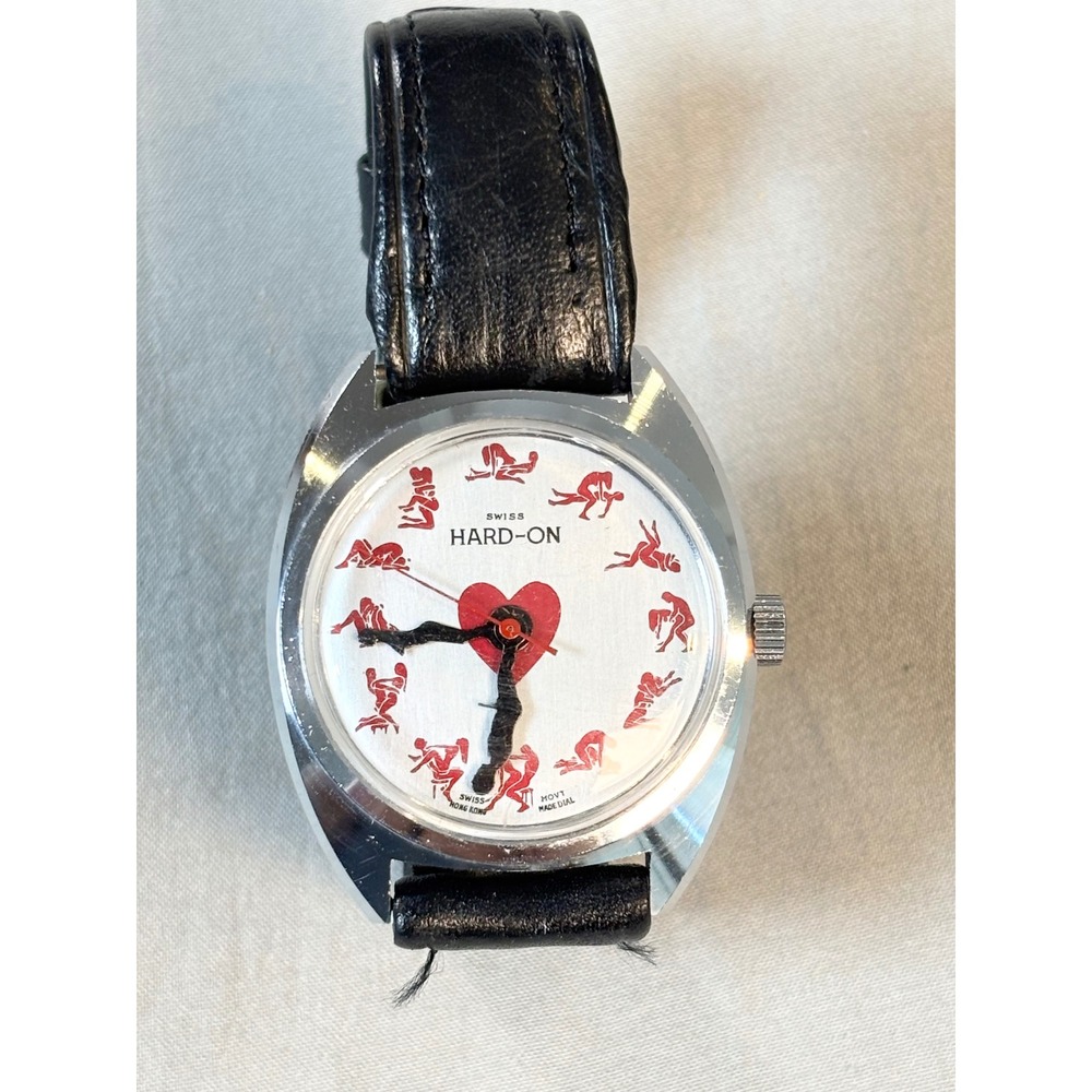 Vintage Swiss Hard-On Novelty Watch Kama Sutra sexual positions